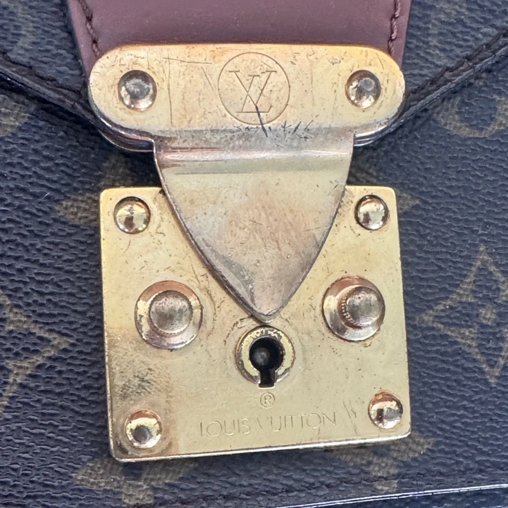 Louis Vuitton Black and Brown Monogram Satchel - Picture 8 of 13